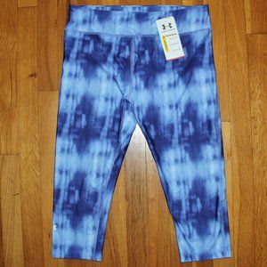 Under Armour HeatGear Printed Capri Leggings Womens L